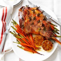 Rosemary, garlic and lemon roast lamb